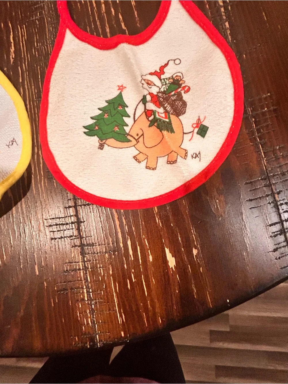 Vintage 1980s Bibs Plastic Back- “Cabbage Patch Kids” - Christmas -Max